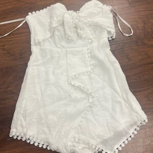 White Bow Romper